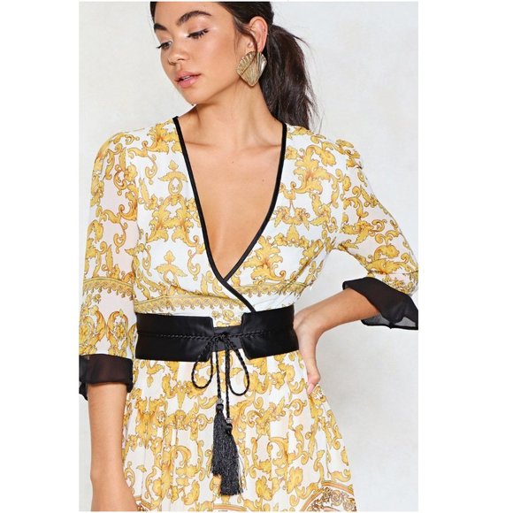Nasty Gal Yellow and Black Maxi Dress - Picture 7 of 16